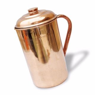Copper Water Pot Jug storage Bottle Ayurveda Health Benefit copper vessel 1.  5L 3