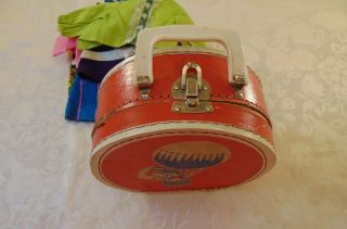 Vintage Doll Suitcase W/doll Outfits " Child "