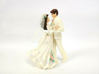 Vintage Wedding Bride & Groom Cake Topper Figurine