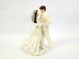 Vintage Wedding Bride & Groom Cake Topper Figurine 2