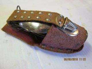 Vintage Camping,  Hunting Folding Pocket Knife Multi - Tool Spoon Fork Japan