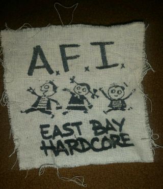 Rare Afi Patch East Bay Hardcore