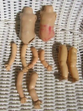 Vintage 8” Chubby Doll Parts For Repair Including Ginny—lingerie Lou—lolly Pop,