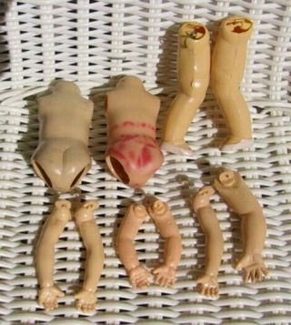 VINTAGE 8” Chubby Doll Parts For Repair Including Ginny—Lingerie Lou—Lolly Pop, 2