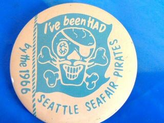 Vintage Dated 1966 Seattle Seafair Pirates I 
