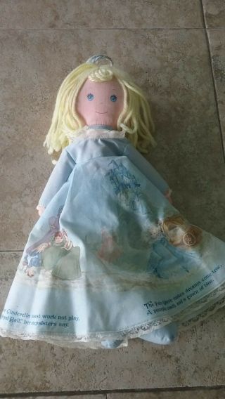 Vintage Knickerbocker Doll Plush 12 " Story Dress Cinderella