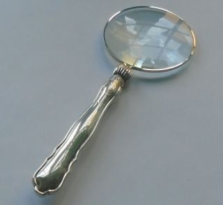 William Hutton & Son Hm Silver Handle Magnifying Glass Sheffield 1919
