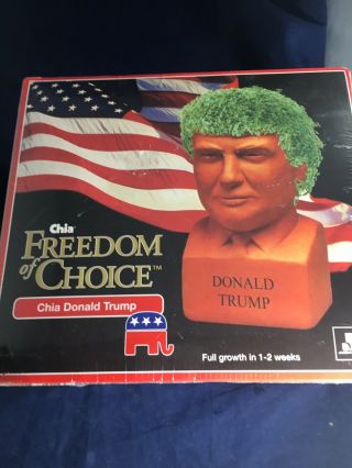 Donald Trump Chia Pet Freedom of Choice,  Decorative Planter - 2