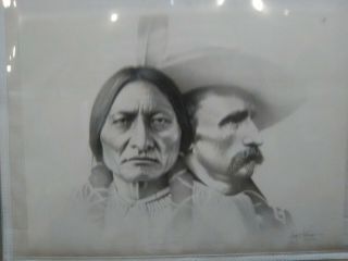 Pecos Bill - Gary Saderup 17 " X13 " Signed In Stone Art Drawing Print