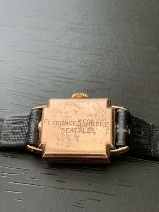Vintage 10K Gold Filled GF Tavannes Watch 17J 4