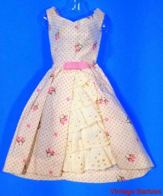 Barbie Doll Garden Party 931 Dress Near Vintage 1960 