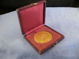 Bronze Gilt Ormolu Antique French Marianne Writing Medal Boxed Grandhomme