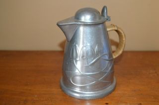 Vintage Tudric Pewter Jug Syrup Or Hot Water With Lid Liberty & Co.  Art Nouveau