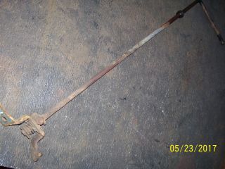 Vintage Ford 4000 Diesel Tractor - Throttle Lever - Rod & Mount Plate - 1962