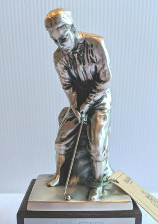 Vintage Golf Trophy Weidlich Silver - Plated
