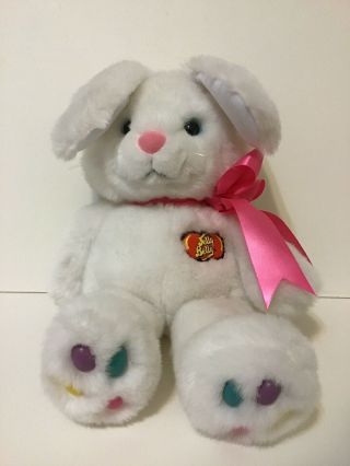 Vintage 1988 Jelly Belly Bunny Rabbit Plush Stuffed Animal Toy Applause Goelitz