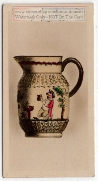 Antique Holland Dutch Jug Pitcher Pottery Ceramic 1920s Trade Ad Card