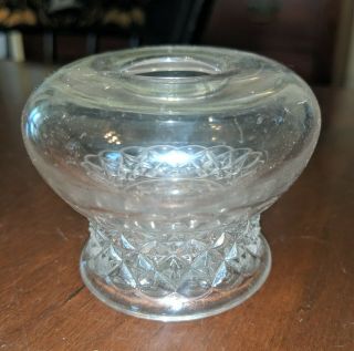 Antique American Pattern Glass Inkwell Eapg 19th Century