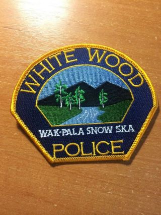 Patch Police White Wood - South Dakota State