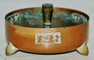 Michael Powolny Weiner Werkstatte Arts & Crafts Copper Brass Ash Tray