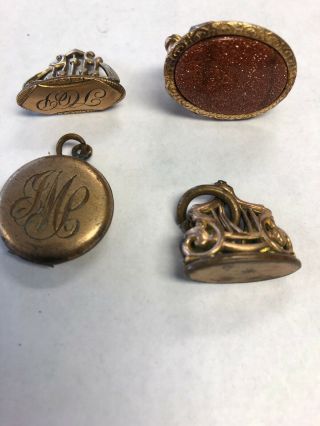 Antique Victorian Watch Fobs 27.  8 Grams