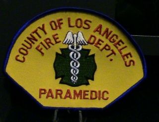 County Of Los Angeles,  Ca Fire Department/paramedic Patch.