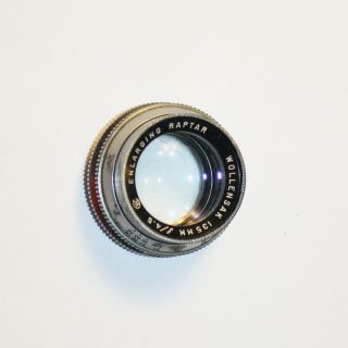 Antique Wollensak 135mm F:4.  5 Enlarging Raptar Camera Lens