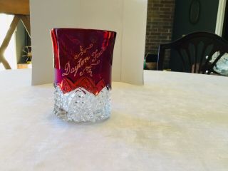 Antique 1911 Dayton Fair Eapg Ruby Flash Glass