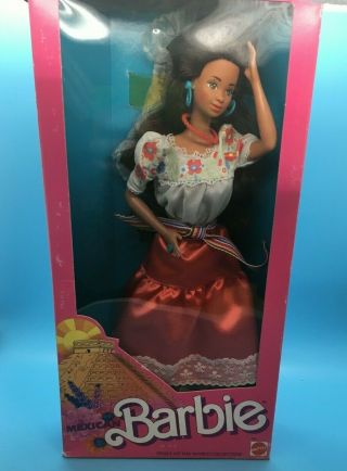 1988 Dolls Of The World Mexico Nrfb Superstar Era Barbie Vintage
