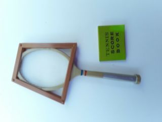 Vintage Tammy Doll Tennis Racket And Score Book Ideal Accessories 1963