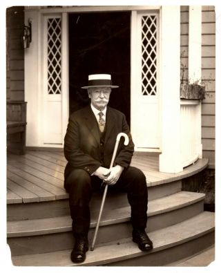 1929 Photograph Chief Justice William Howard Taft Vacation Home Canada