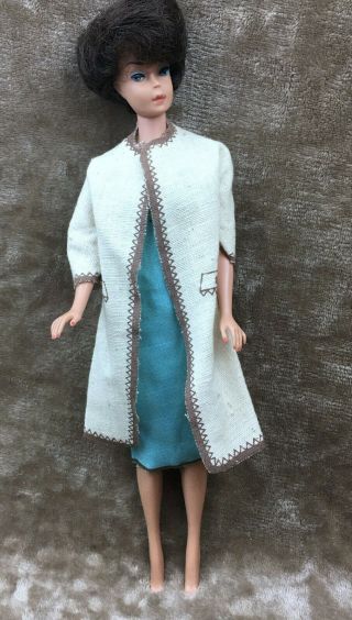 Vtg 1963 Barbie Sew - Fashion - Fun By Mattel " Day In Town " Sheath Dress Coat