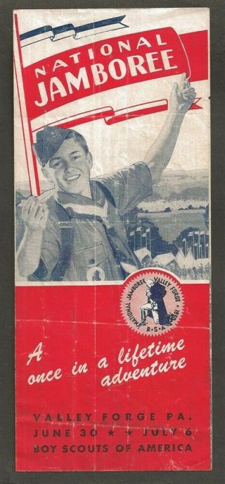 1950 Valley Forge Flyer Us Boy Scout National Jamboree Valley Forge