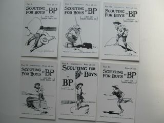 Scouting For Boys By Bp Set Of 6 Postcards