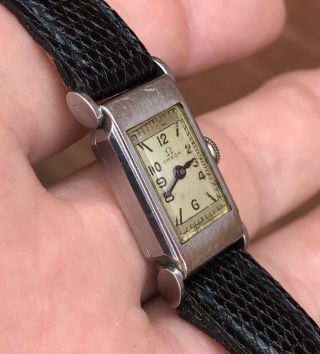 A Ladies Fine Quality,  Vintage Fully Art Deco Omega Wristwatch,  C1930s.