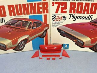 Mpc 1972 Plymouth Road Runner Kit 1 - 7225 - 225 1/25 Amt Nos Misc Custom Parts Only