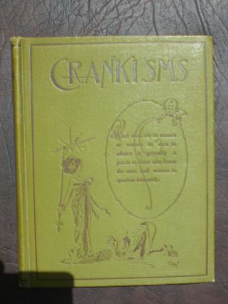 1901 Vintage Poem Book Crankisms By Lisle Devaux