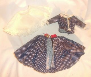 Vintage Miss Nancy Ann Doll Outfit Hard To Find 1957 Style 313 Aged Light Wear