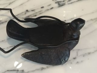 Jan Barboglio Hand Forged Heavy Paloma Bird including glass candle Votive 4