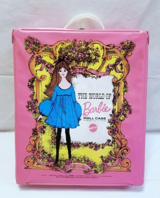 Vintage 1968 The World Of Barbie Doll Case No.  1002 Doll Carrying Case - Mattel