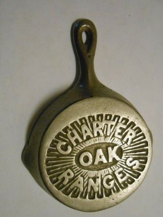 antique Charter Oak Ranges cast iron mini skillet 2