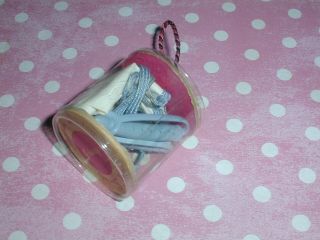 Vintage Vogue GINNY Blue Cape and Curler Set in CYLINDER,  VERY CUTE 5
