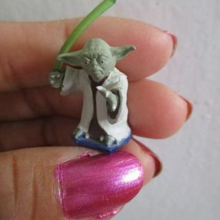 Yoda Lightsaber Mini Figure 1:24 Scale Miniature Doll 25mm For Star Wars Model