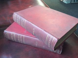 Nicholas Nickleby Charles Dickens Volume 1 And 2 1900 Antique Hardbacks