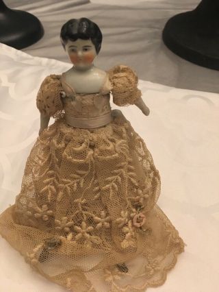 Small Vintage Porcelain Doll - 5 