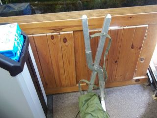 Vintage Army Cot.  / Bed With Aluminum Frame.