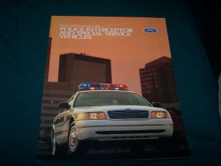 Nos 1998 Ford Police Interceptor And Special Service Vehicles Brochure