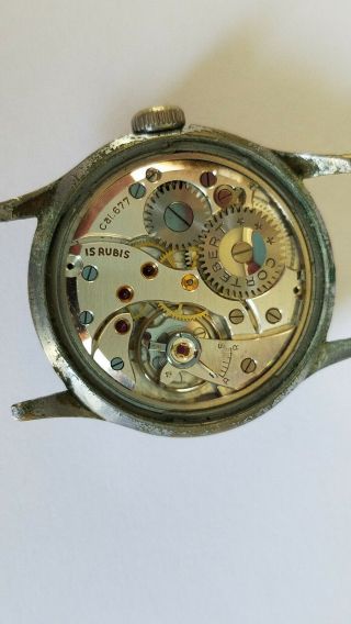 Vintage Cortebert Sport 15 Jewel Antimagnetic Mans Wrist Watch Spares 2