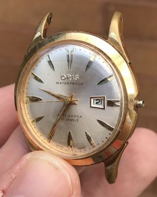 A Gents Vintage “oris” Wristwatch,  Circa 1950/60s.  Spares Or Restoration Only.