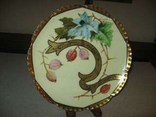 Antique Pickard Hand Painted Porcelain Plate Signed Clifford Or Gifford